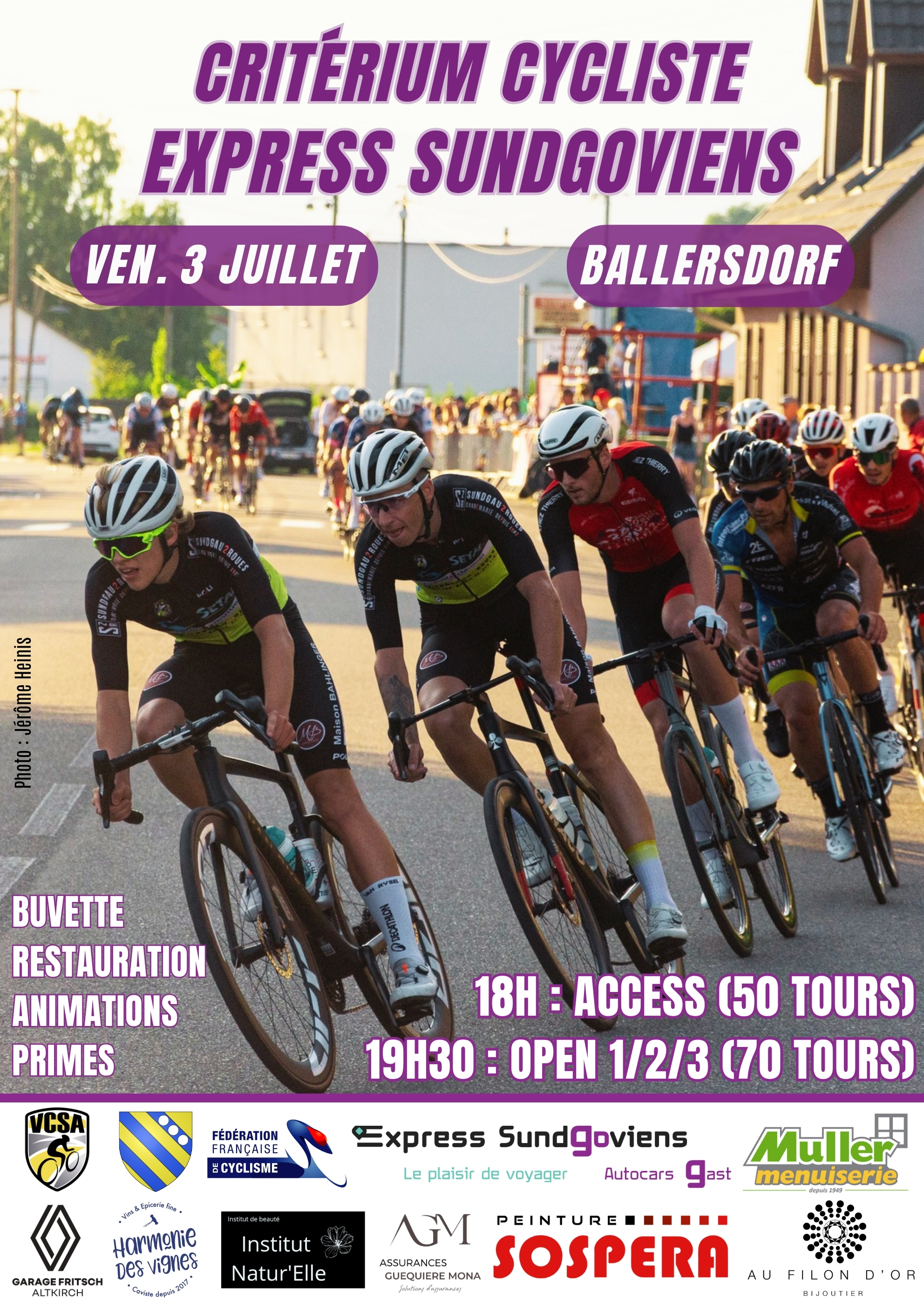 Affiche Critérium Affiche Criterium Ballersdorf